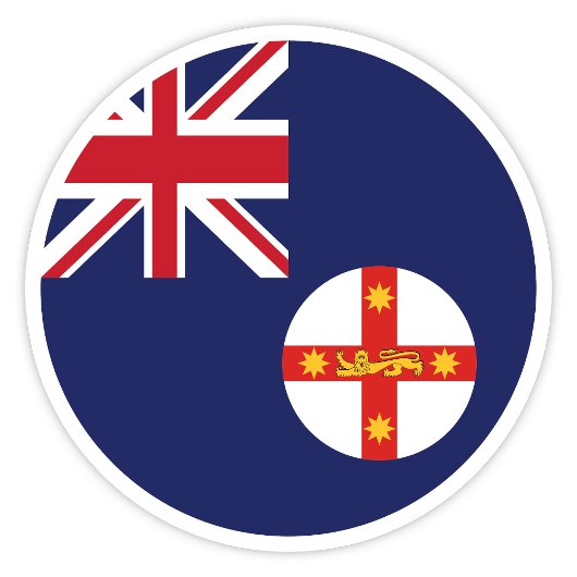 Nieuw-Zuid-Wales Australië Vlag Sticker