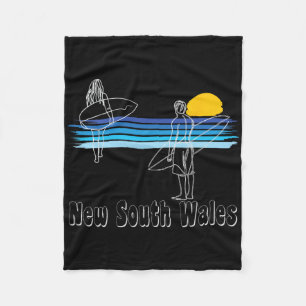 Nieuw-Zuid-Wales surfen strand surfer meisje Fleece Deken