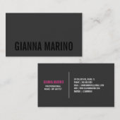 Nieuw zwart uit | Groeperende Visitekaartjes (Voorkant / Achterkant)