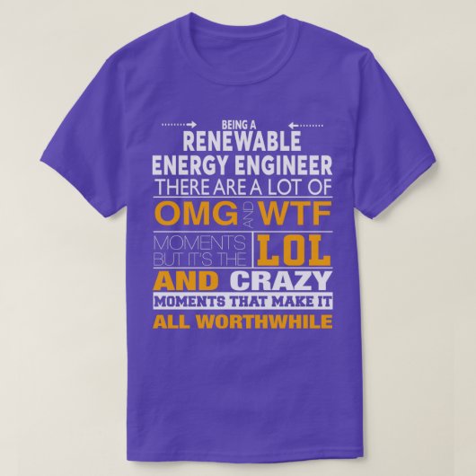 NIEUWBARE ENERGIE ENGINEER BEST COLLECTIE 2017 T-SHIRT (Design voorkant)
