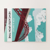 Nieuwcastle upon Tyne-brugposter. Legpuzzel (Horizontaal)