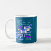 Nieuwe 2016 Vaporwave Pixel Computer Esthetiek Koffiemok (Links)