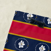 Nieuwe 2020 Mississippi-vlagstapes Strandlaken (In situ)