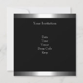 NIEUWE 21e verjaardag Black Silver Kaart (Achterkant)