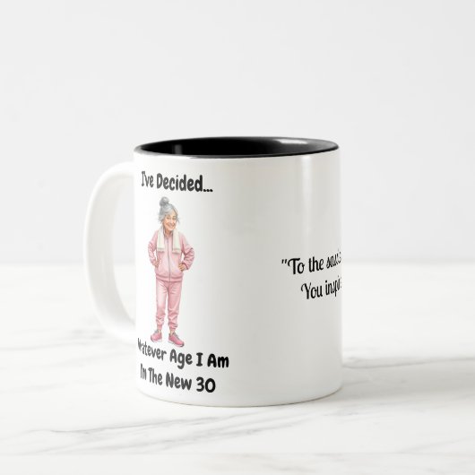 Nieuwe 30  Gift Mok (Voorkant links)