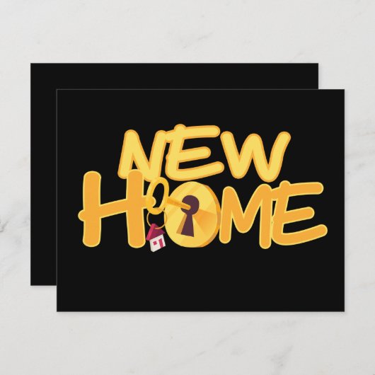 Nieuwe aan de voorzijde van het Huis aangepaste sl Aankondiging (Voorkant / Achterkant)