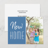 Nieuwe aangepaste thuisfoto-wijziging van adres aankondiging (Voorkant / Achterkant)