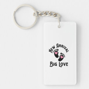 Nieuwe aankomst, grote liefde. sleutelhanger