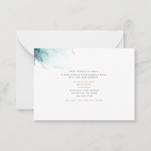 Nieuwe aankondiging adresverplaatsing (Achterkant)