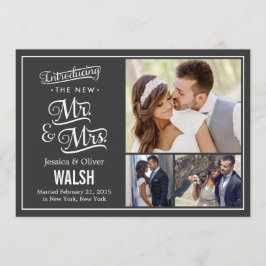 Nieuwe aankondiging van de heer en mevrouw Wedding