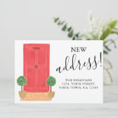 Nieuwe aankondiging van de Waterverf van Adres doo (Staand voorkant)