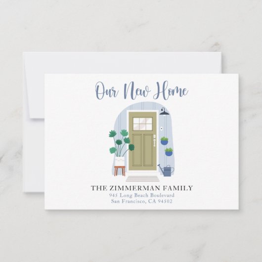 Nieuwe aankondiging van de Waterverf van Adres doo (Voorkant)