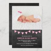 Nieuwe aankondiging van een meisje voor baby's/bed (Voorkant / Achterkant)