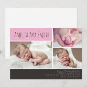 Nieuwe aankondiging van een meisje voor baby's/bed (Voorkant / Achterkant)