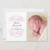 Nieuwe aankondiging van een meisje voor baby's/bed (Voorkant)