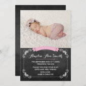 Nieuwe aankondiging van een meisje voor baby's/bed (Voorkant / Achterkant)