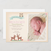 Nieuwe aankondiging van een meisje voor baby's/bed (Voorkant / Achterkant)