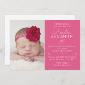 Nieuwe aankondiging van een meisje voor baby's/bed (Voorkant / Achterkant)