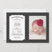 Nieuwe aankondiging van een meisje voor baby's/bed (Voorkant)