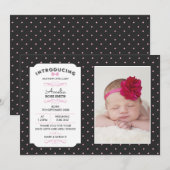 Nieuwe aankondiging van een meisje voor baby's/bed (Voorkant / Achterkant)