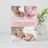 Nieuwe aankondiging van een meisje voor baby's/bed (Staand voorkant)