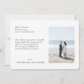 Nieuwe aankondiging van het huwelijk van mevrouw M (Achterkant)