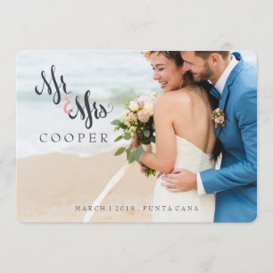 Nieuwe aankondiging van het huwelijk van mevrouw M