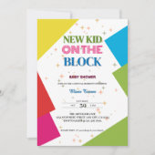 Nieuwe aanwinst in de kleurenbaby shower kaart (Voorkant)