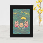 Nieuwe aanwinst - voor drieling 2 meisjes en een j kaart (Gele Bloem)