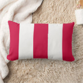 Nieuwe aardbeienrode en witte streep lumbale piloo kussen (Deken)
