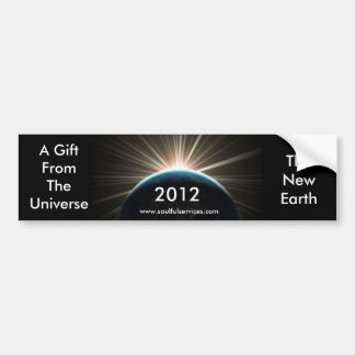 nieuwe aarde, 2012, TheNewEarth, een geschenk van  Bumpersticker