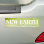 Nieuwe Aarde: Geen dood, verdriet, huilen of pijn  Bumpersticker (Op auto)