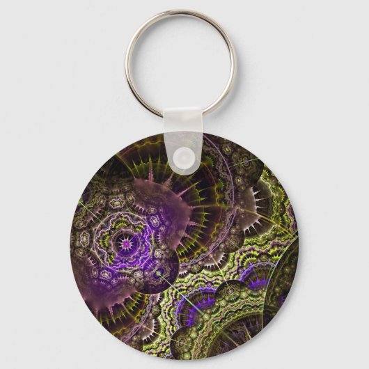 Nieuwe Abstracte kunst acryl print Sleutelhanger (Voorkant)