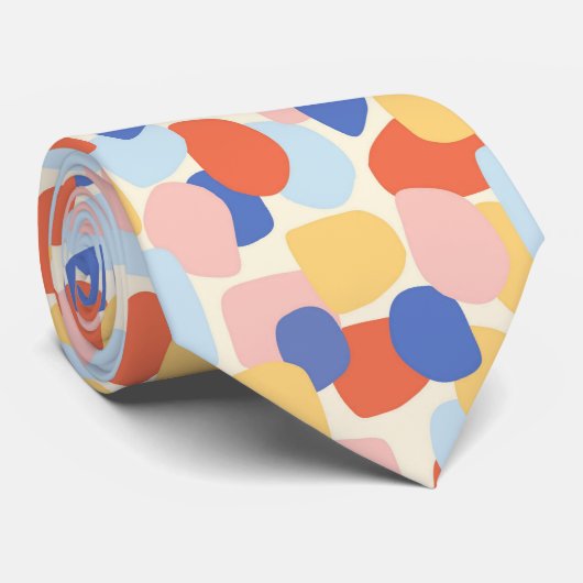 Nieuwe Abstracte Stropdas (Opgerold)