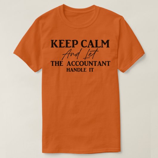 nieuwe accountant 6 t-shirt (Design voorkant)