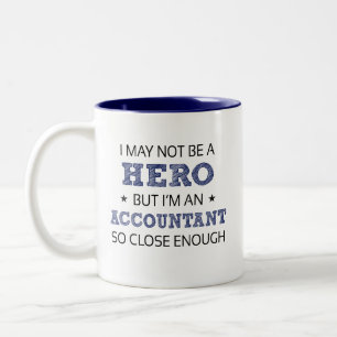Nieuwe accountant tweekleurige koffiemok