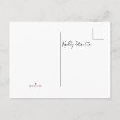 Nieuwe adres begroeiing aankondigingskaart (Achterkant)