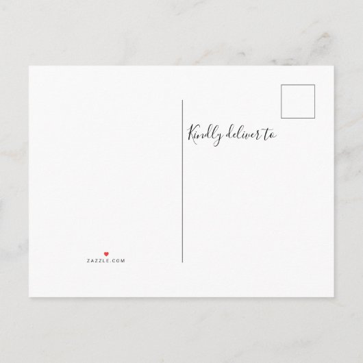 Nieuwe adres begroeiing aankondigingskaart (Achterkant)