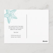 Nieuwe Adres Strand Bewegende Aankondiging Kaart (Achterkant)