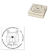 Nieuwe Adres Zakelijke Beer Rubberstempel (Gestempeld)