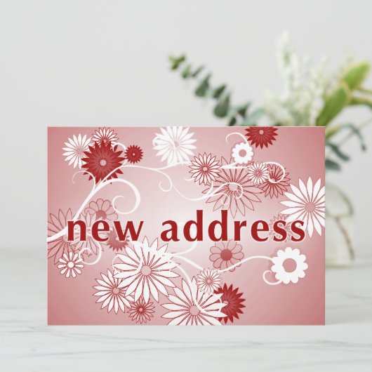 nieuwe adresaankondiging aankondiging (Staand voorkant)