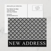 Nieuwe adresaankondiging : Elegant Business Aankondigingskaart (Voorkant / Achterkant)