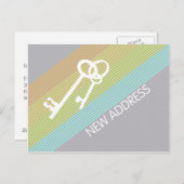 Nieuwe adresaankondiging Post Kaart (Voorkant / Achterkant)