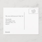 Nieuwe adresaankondiging Post Kaart (Achterkant)