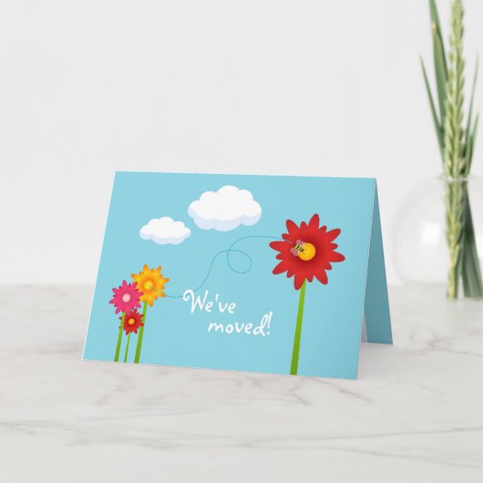 Nieuwe adresaankondigingskaart aankondiging (Voorkant)