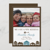 Nieuwe adresaankondigingskaart aankondiging (Voorkant / Achterkant)