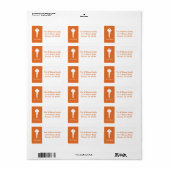 Nieuwe Adresetiketten voor thuisgebruik - Sinaasap Etiket (Full Sheet)