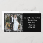 Nieuwe adresfotokaart aankondiging (Voorkant / Achterkant)