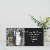 Nieuwe adresfotokaart aankondiging (Staand voorkant)