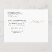 Nieuwe adresgastruimte modern in beweging aankondigingskaart (Achterkant)